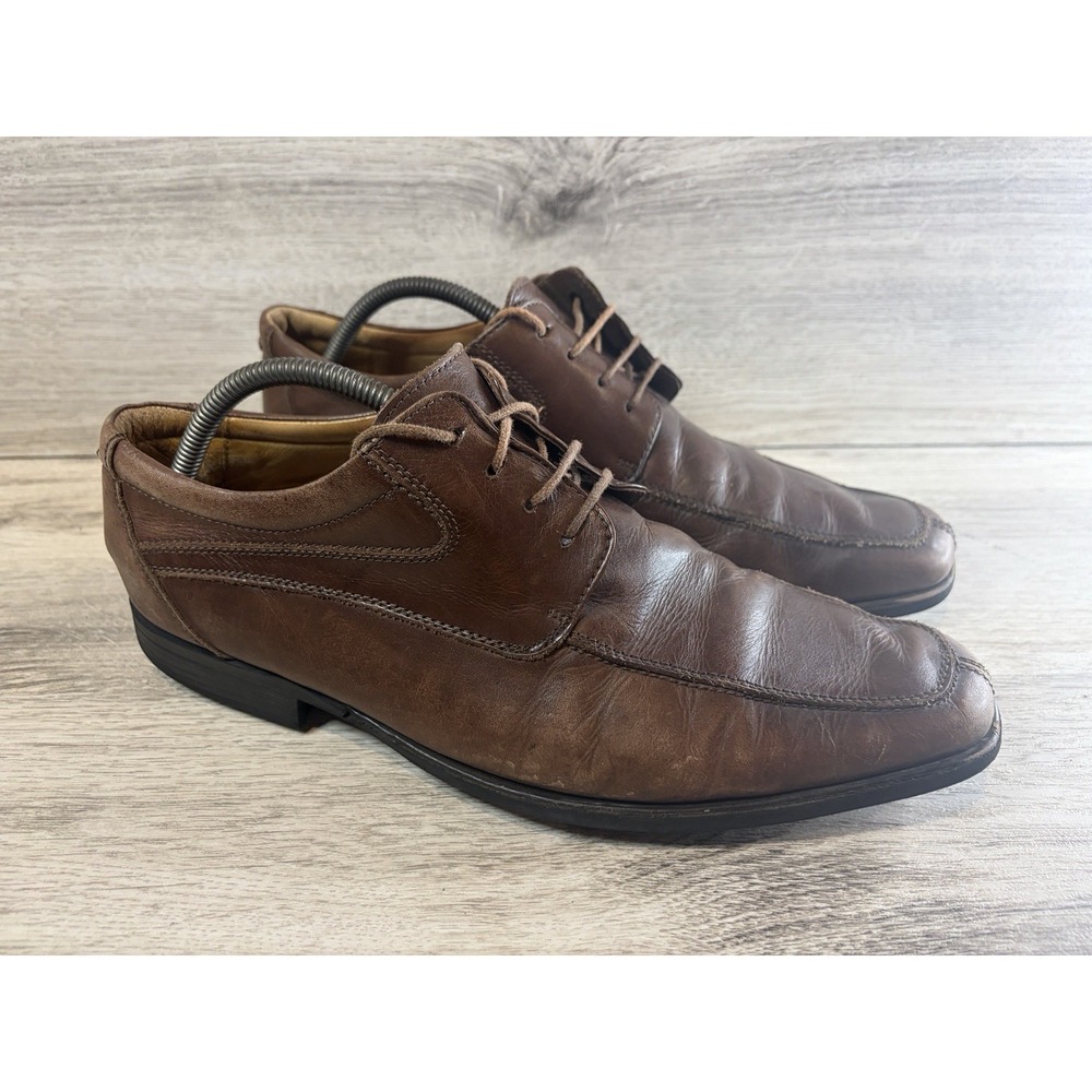Belvedere Shoes Treviso Men's Size 10 M Brown Leather Oxford Square Toe‎